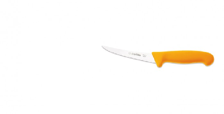 Couteau à désosser courbé Giesser 13 cm semi flex jaune