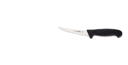 Couteau à désosser courbé Giesser 13 cm semi flex noir