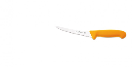 Couteau à désosser courbé Giesser 15 cm semi flex jaune