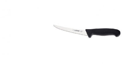 Couteau à désosser courbé Giesser 15 cm semi flex noir