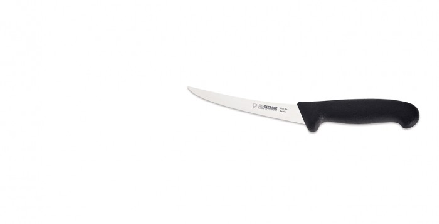 Couteau à désosser courbé Giesser 13 cm rigide noir