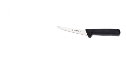 Couteau à désosser courbé Giesser 13 cm semi-flex SB noir