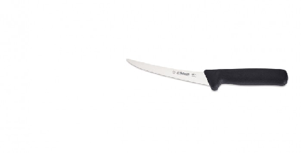 Couteau à désosser courbé Giesser 15 cm semi-flex SB noir