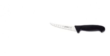 Couteau à désosser courbé alvéolé Giesser 15 cm s-flex noir