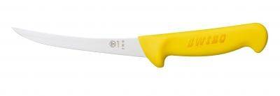 Couteau à désosser courbé Swibo 13 cm rigide jaune