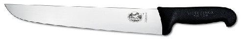 Couteau à trancher droit Victorinox 31 cm rigide large noir