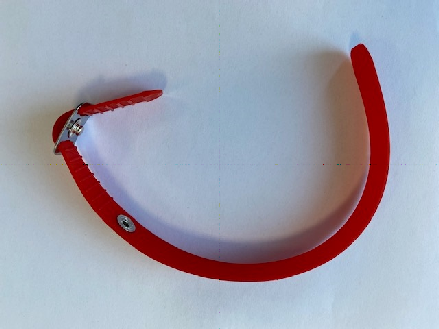 Bracelet plastic pour gant Chainex rouge