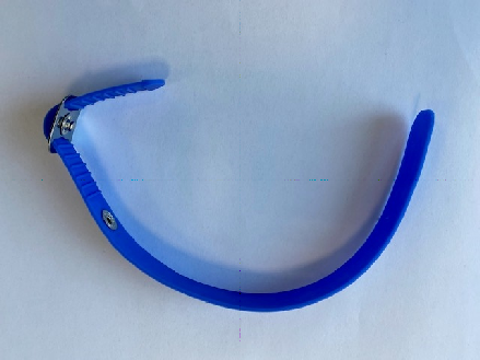 Bracelet plastic pour gant Chainex bleu