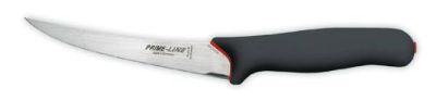 Couteau à désosser courbé Prime-Line 13 cm rigide noir