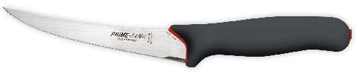 Couteau à désosser courbé Prime-Line 15 cm semi-flex noir