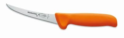 Couteau à désosser courbé Dick 15 cm rigide orange
