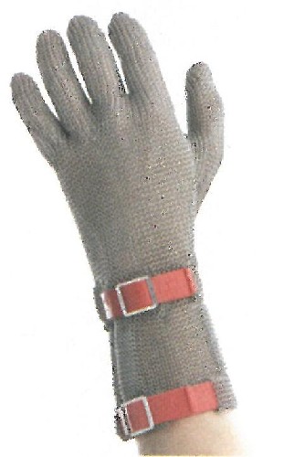 Gant de protection manch.8cm taille M - rouge