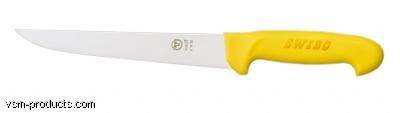 Couteau à parer droit Swibo 22 cm rigide jaune