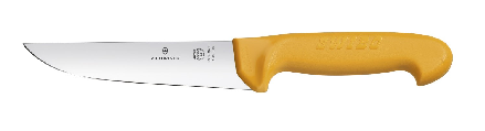 Couteau de boucher Swibo 16 cm rigide large jaune