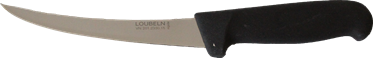 Couteau à désosser courbé Loubeln 15 cm semi flex noir