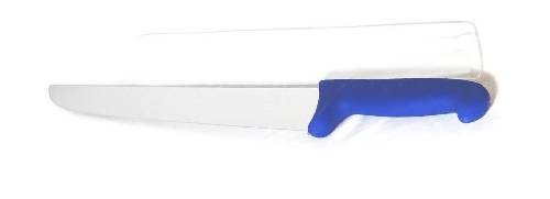 Couteau à trancher droit Loubeln 24 cm rigide bleu