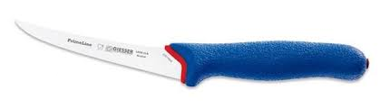 Couteau à désosser courbé Prime-Line 13 cm semi-flex bleu