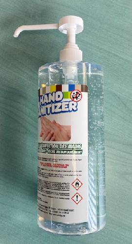 Gel désinfectant Hand Sanitizer 70% - bouteille 1L
