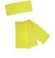 Etiquettes percée 85x35mm PVC jaune (1000 pcs)