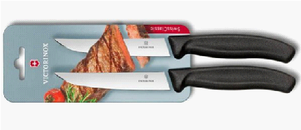 Couteau à steak non denté 12cm Victorinox (Blister 2pcs)