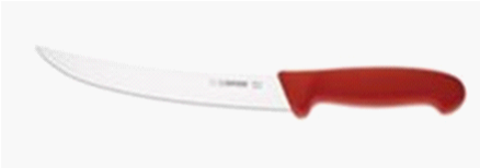 Couteau à parer courbé Giesser 22 cm rigide rouge