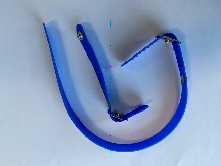 Bracelet plastic pour gant Chainex bleu (kit 2pcs)