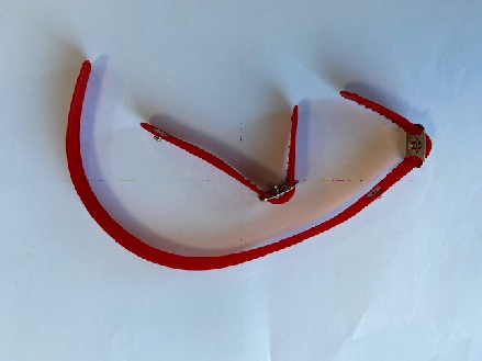 Bracelet plastic pour gant Chainex rouge (kit 2pcs)