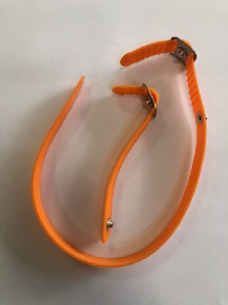 Bracelet plastic pour gant Chainex orange (kit 2pcs)