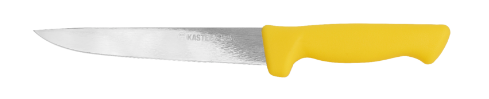 Couteau à parer droit Kastell 21 cm rigide Jaune