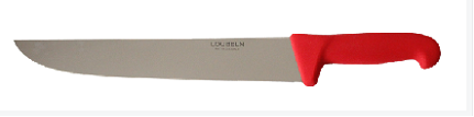 Couteau à trancher droit Loubeln 24 cm rigide Rouge