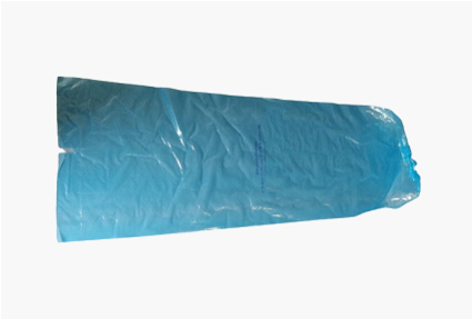Sac à Queue bleu avec élastique 25.5x78cm (carton de 1000)