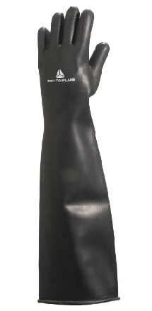 Gant Latex Chlorine noir longueur 60cm (la paire)