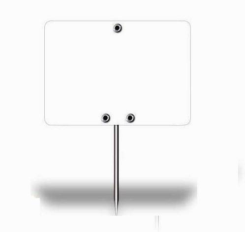 Etiquette Pic/prix blanche 7x10cm (10pcs)