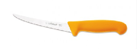 Couteau à désosser courbé Giesser 15 cm semi flex jaune