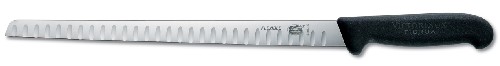 Couteau à saumon alvéolé Victorinox 30 cm extra souple noir