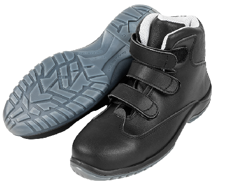 Chaussure sécurité S2 haute noire à velcro T